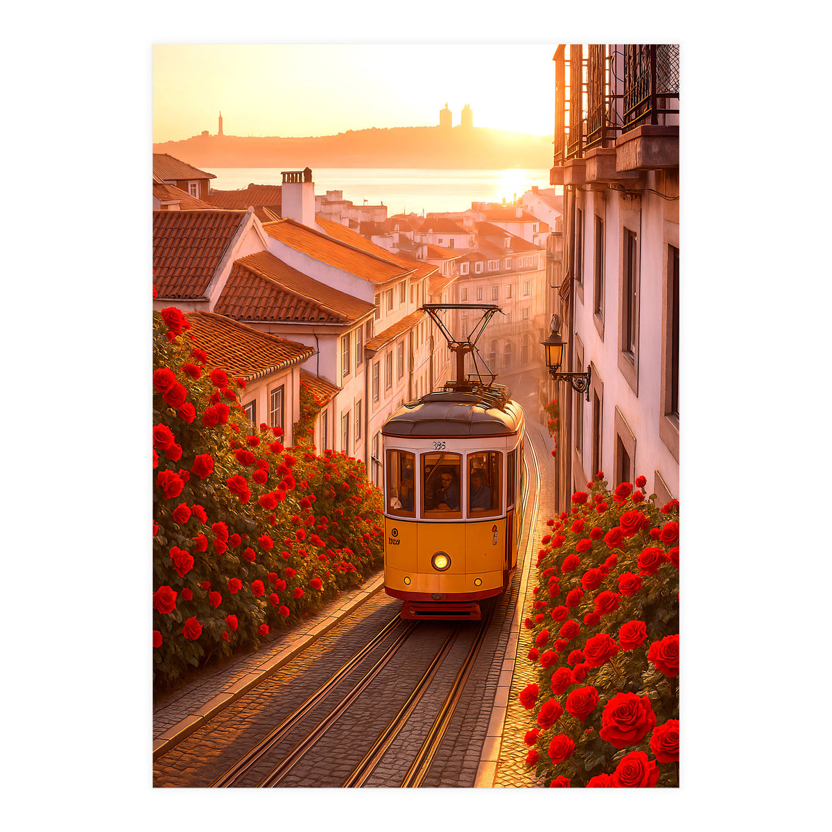 The Charm of a Classic City Tram (Print Only)