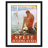 Split, Swimmer on a Rocky Coast thumbnail