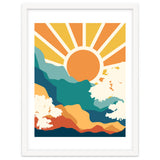 Sunrise Mindset, Positivity Optimism Self Love Self Care Growth, Nature Retro Eclectic Bohemian Peace Contemporary thumbnail