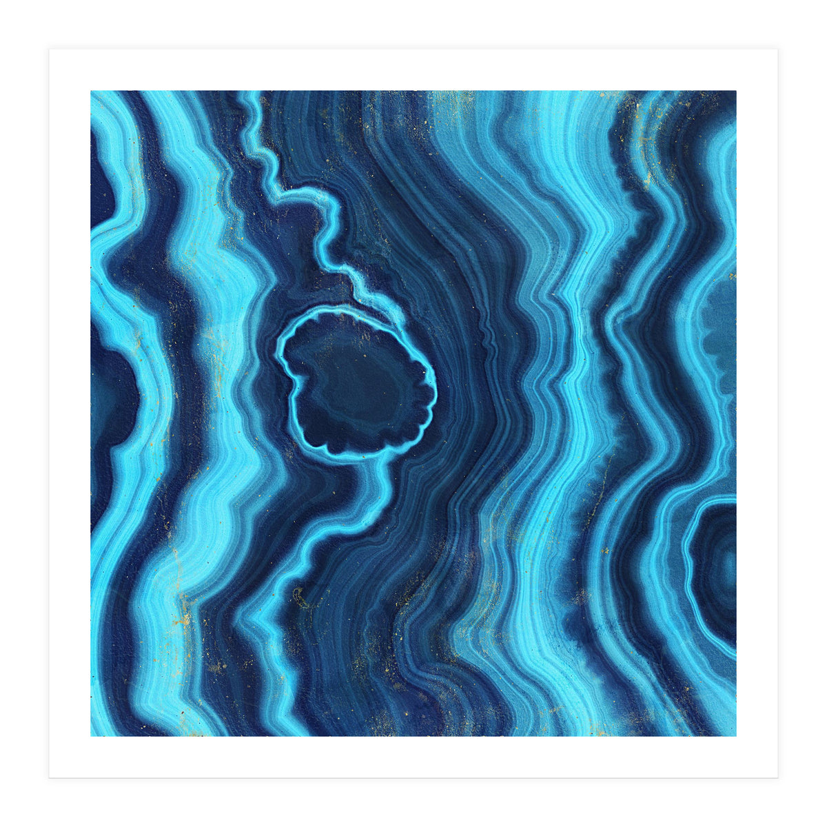 Blue Agate Texture 03 (Print Only)
