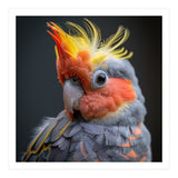 Cute Cockatoo Bird Portrait Colorful Crest (Print Only) thumbnail