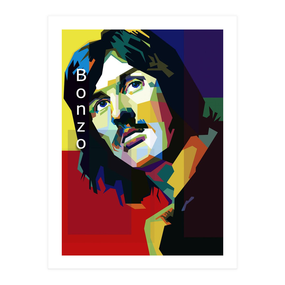 John Bonham Led Zeppelin Pop Art WPAP (Print Only)