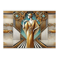 Gatsby Woman Art Deco Scene (Print Only)