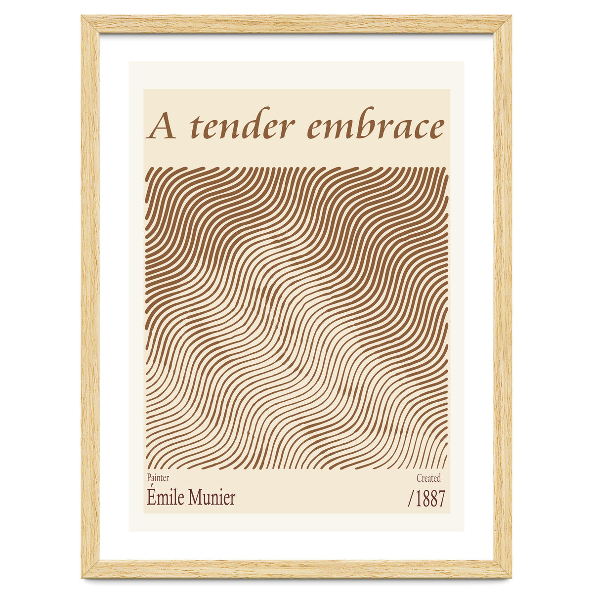 A Tender Embrace – Émile Munier (1887)