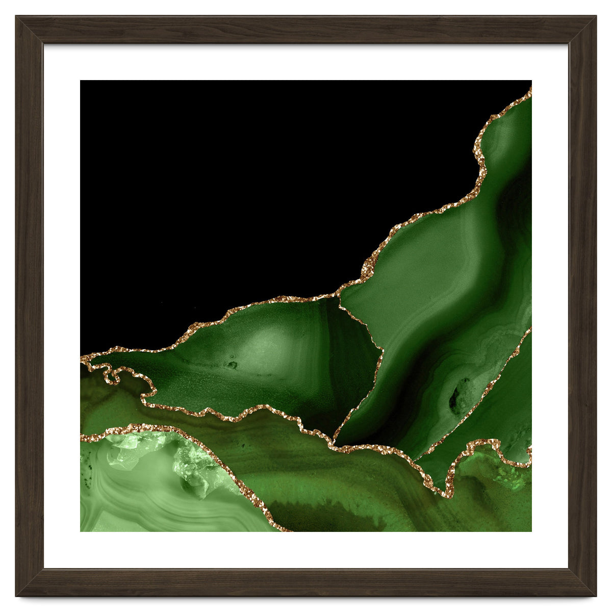 Green & Gold Agate Texture 03