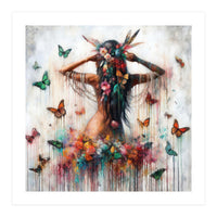 Floral Butterfly Reverie (Print Only)