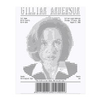 Receipt Art Gillian Anderson (Print Only)