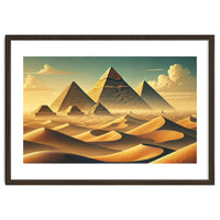 Vintage Egypt, Pyramids Of Giza Poster