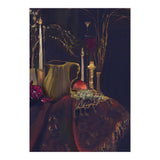 Dark Baroque Table still life moody still life oils (Print Only) thumbnail