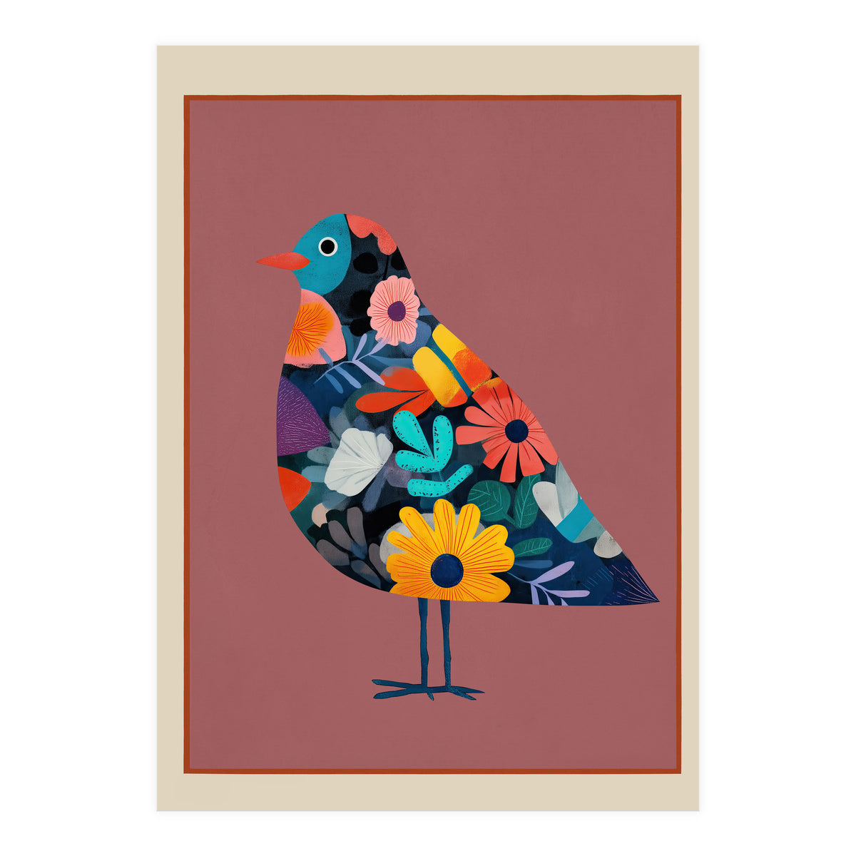 Floral Bird II (Print Only)