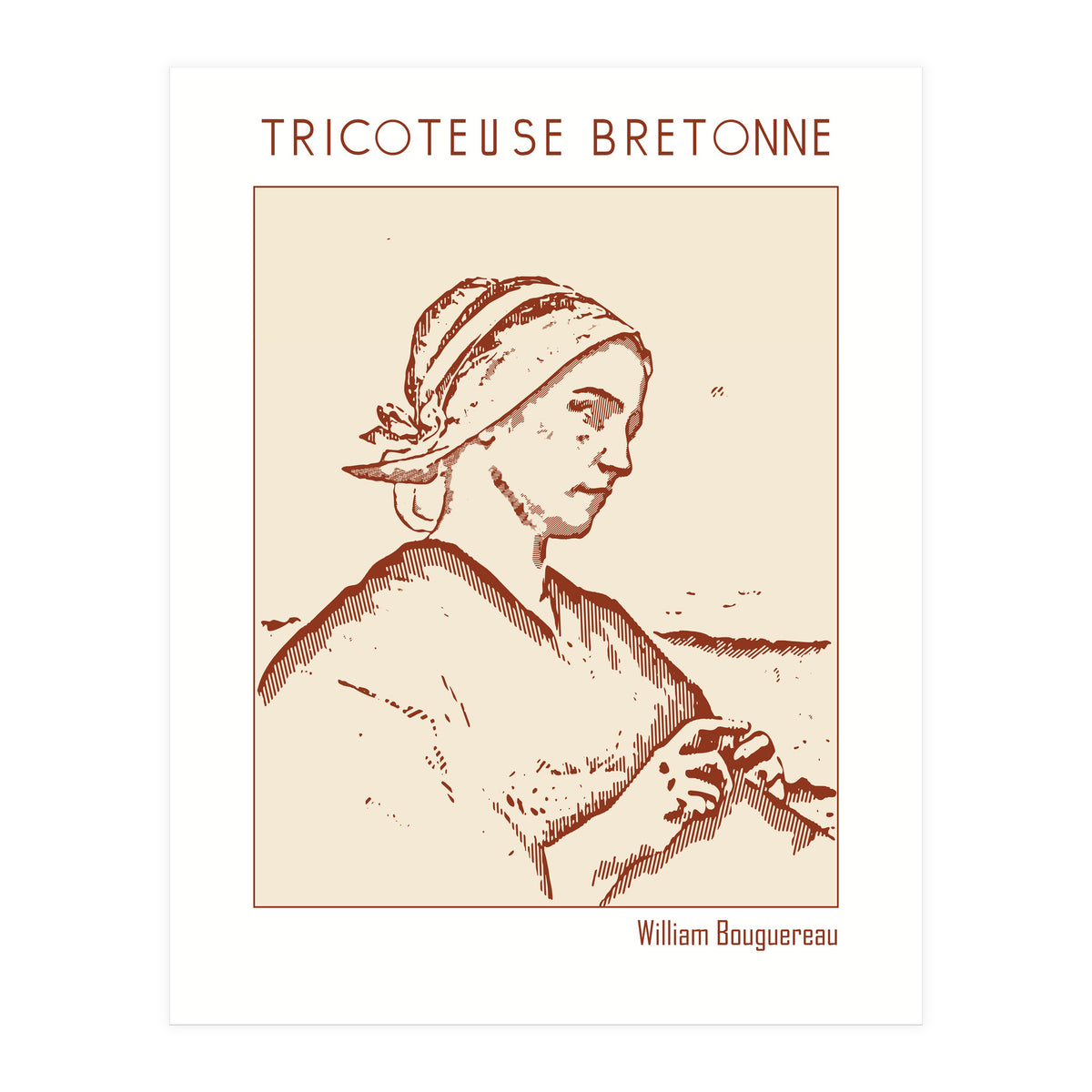 Tricoteuse Bretonne – William Bouguereau (Print Only)