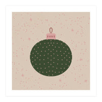 Christmas globe with snowflakes (Print Only)