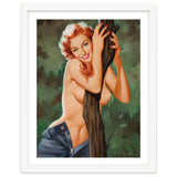 Topless Pinup Behind The Tree thumbnail