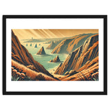 Vintage Cliffside Serenity Poster thumbnail
