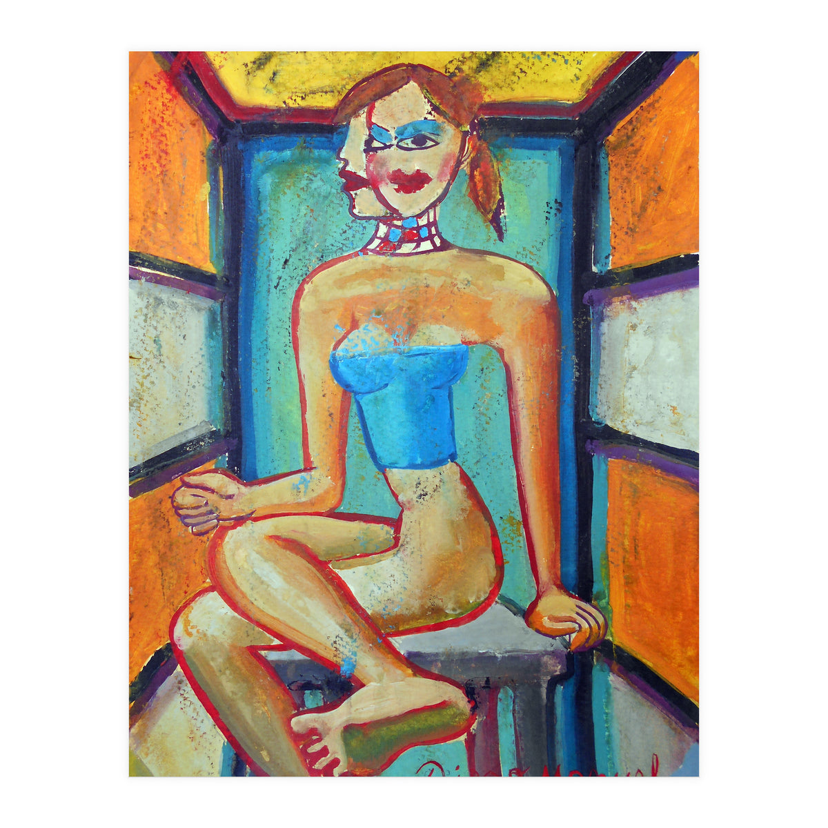 Mujer En La Silla 18 (Print Only)