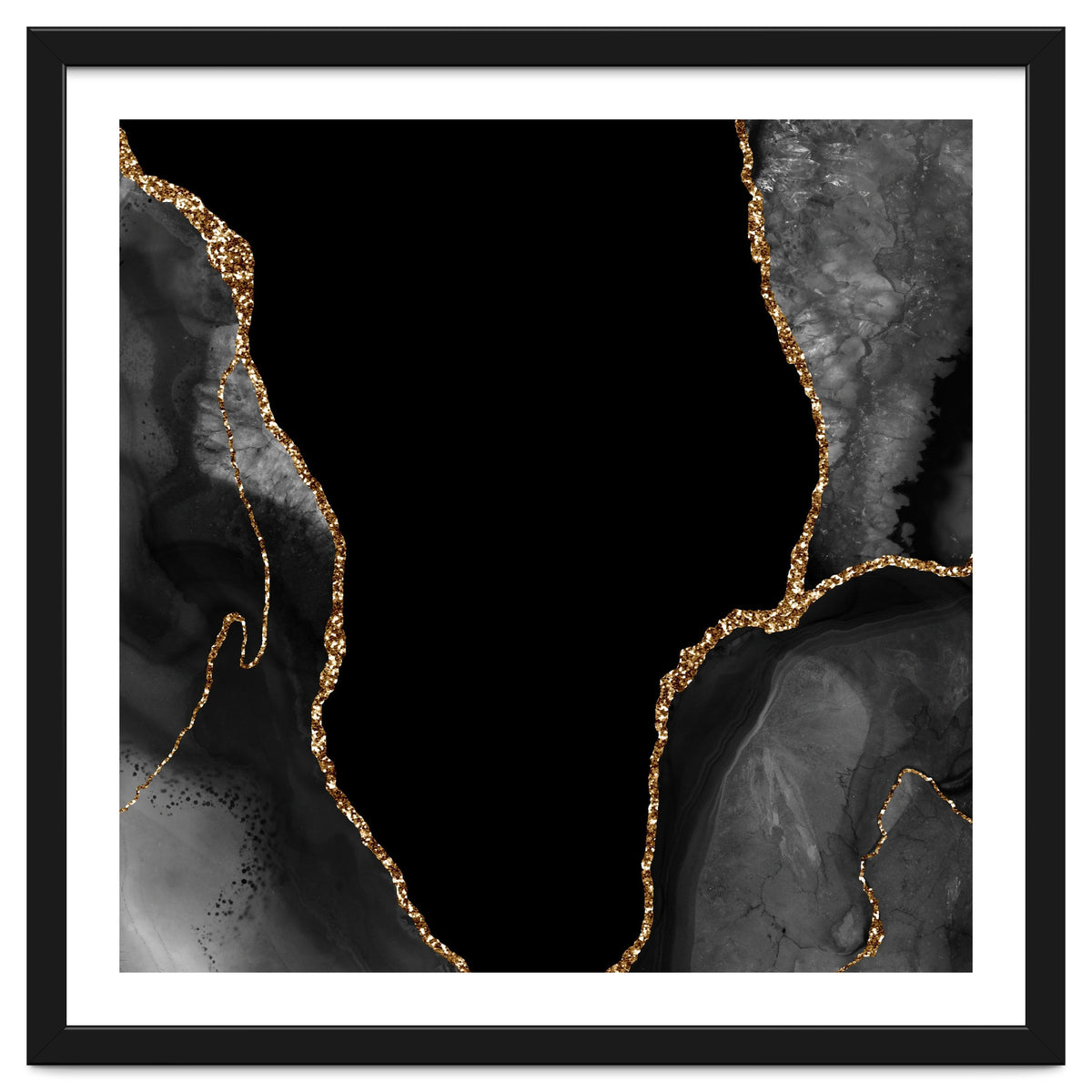 Black & Gold Agate Texture 03