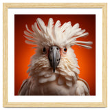 Close Up Portrait Of A White Cockatoo Parrot thumbnail