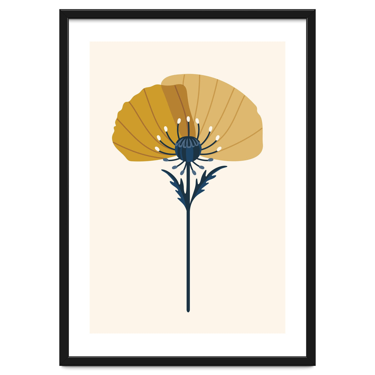 Ochre Half Poppy