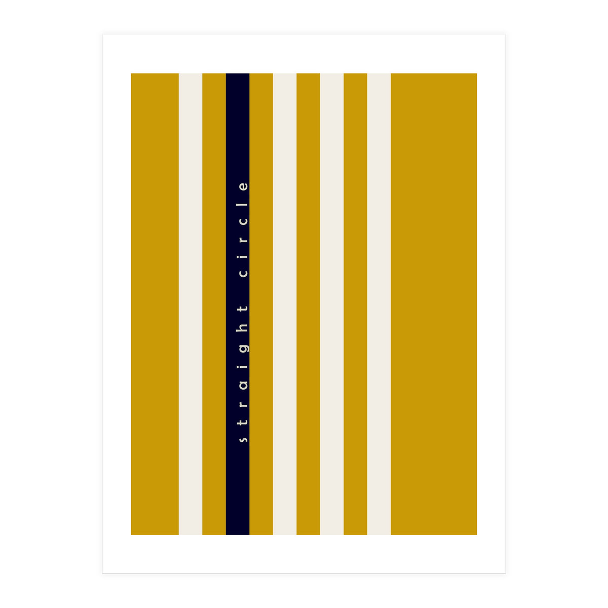 expectant iteration straight circle (Print Only)