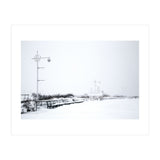Street light and Bench in Winter snowscape (Print Only) thumbnail