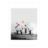 Vintage Women Black & White Photography Balloons Freedom Feminism Women's Rights Individuality (Print Only) thumbnail