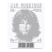 Receipt Art Jim Morrison (Print Only)