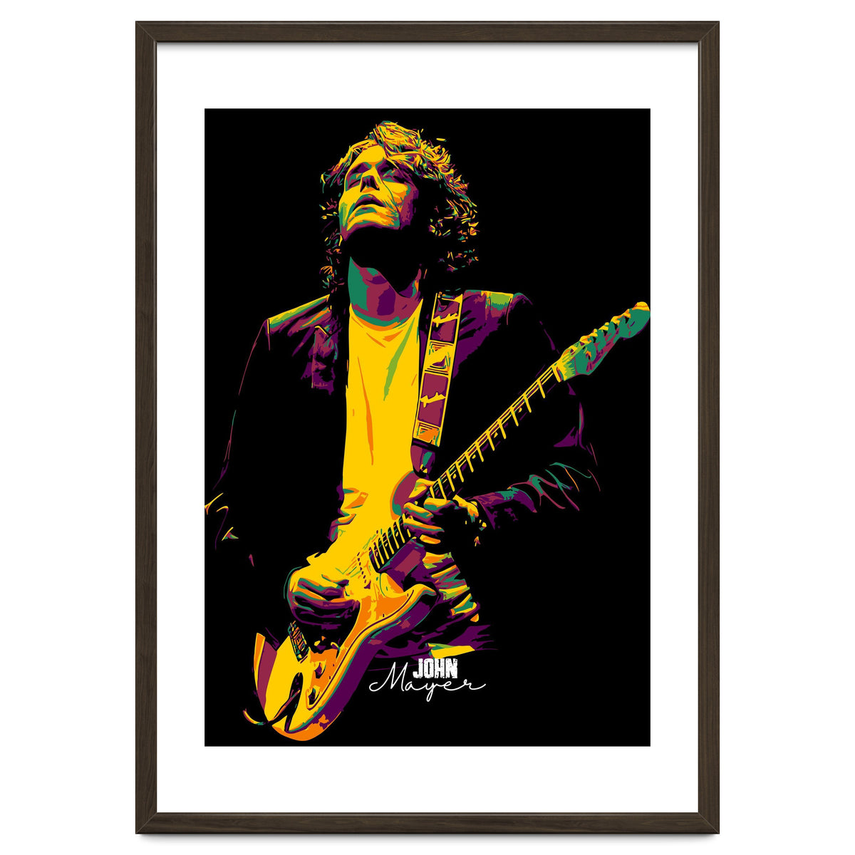 John Mayer American Guitarist Legend in Pop Art