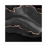 Black & Rose Gold Agate Texture 01  (Print Only) thumbnail