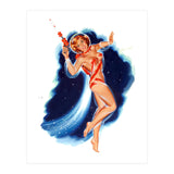 Pinup Astronaut Girl (Print Only) thumbnail