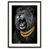 Bejweled hyper-realistic lion photography,diamond fangs portrait thumbnail