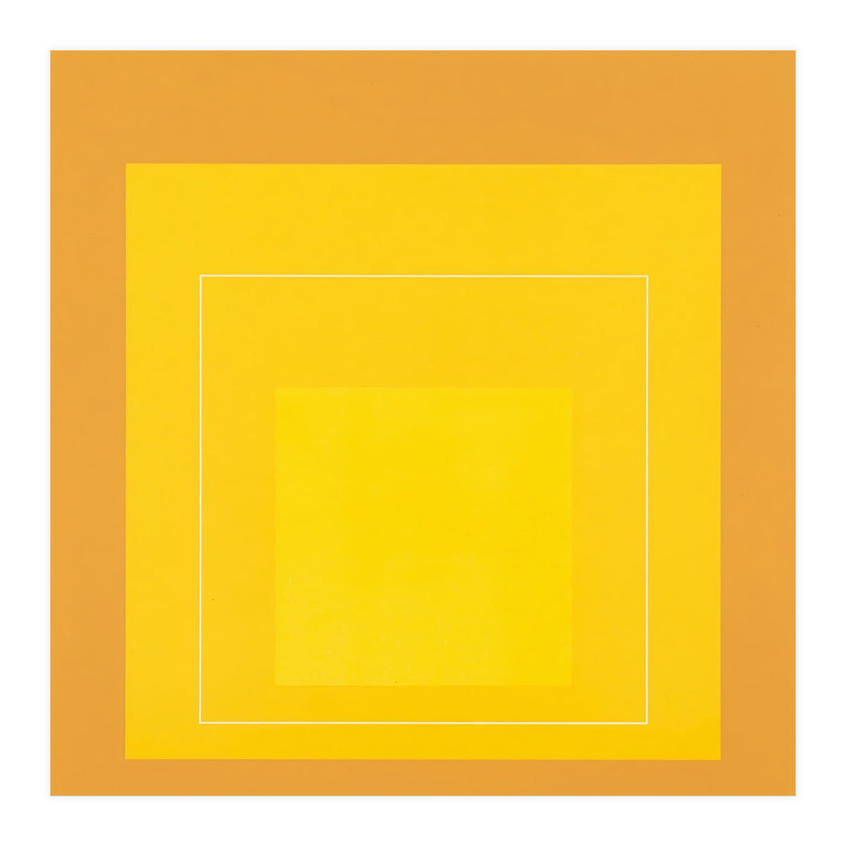 JOSEF ALBERS - HOMAGE TO THE SQUARE ORANGE YELLOW  (Print Only)