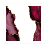 Burgundy & Gold Agate Texture 21  (Print Only) thumbnail