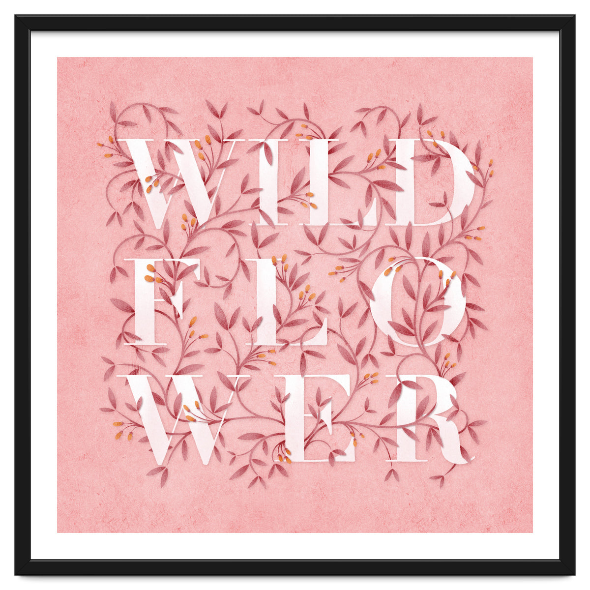 Wild Flower Typography