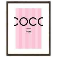 Paris Fashion Quote Art, Coco Chanel, Chic Decor