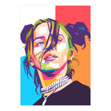 Billie Eillish wpap art  (Print Only) thumbnail