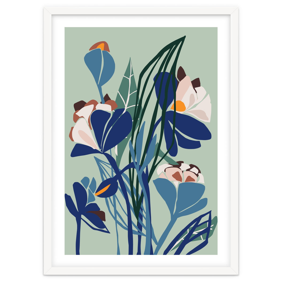 Florals At Night – Modern Illustration Light