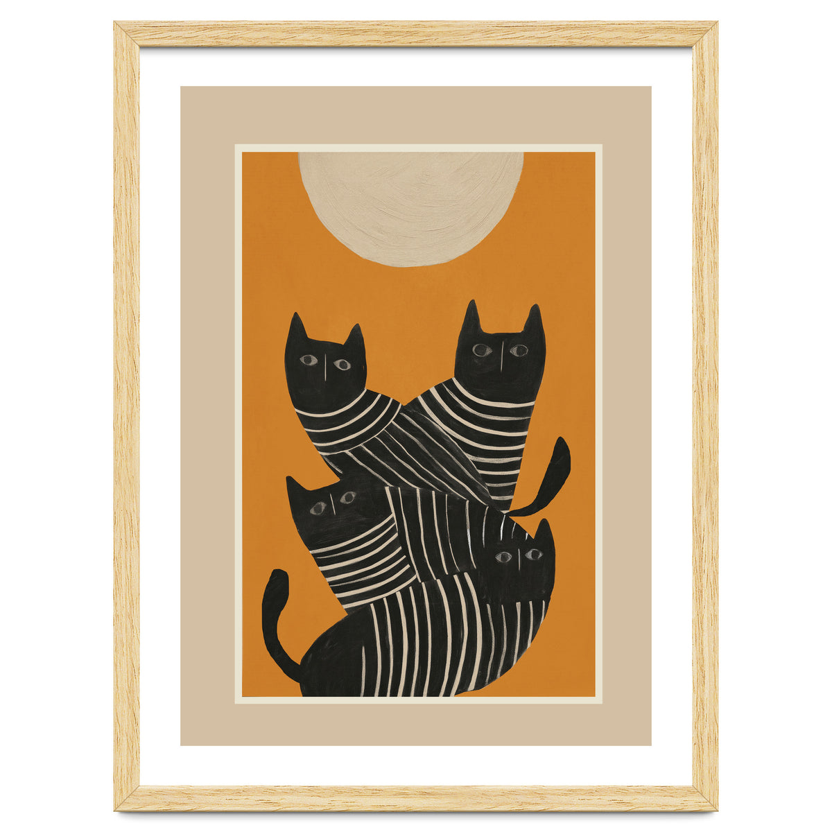 Abstract Black Cats