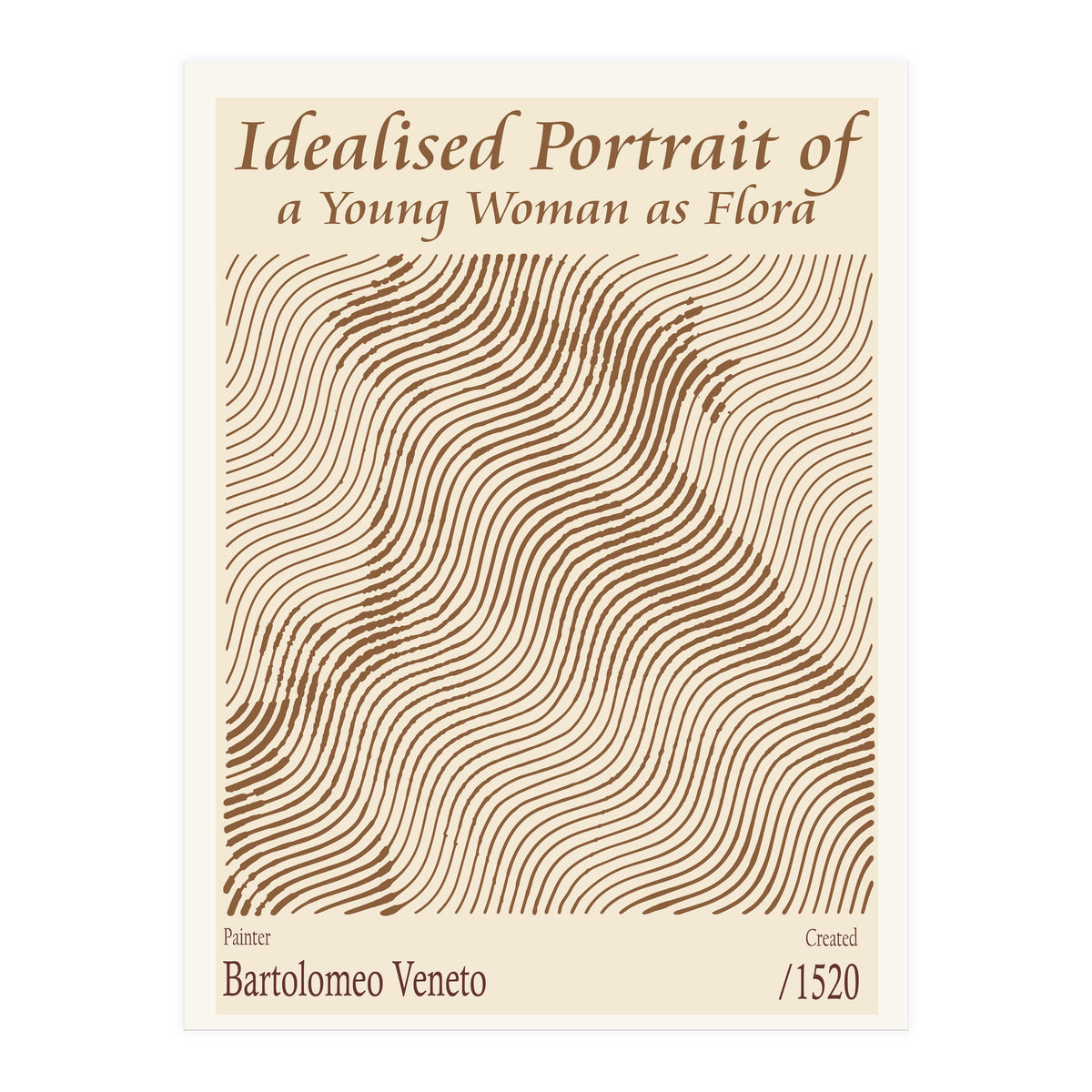 Idealised Portrait Of A Young Woman As Flora – Bartolomeo Veneto (1520) (Print Only)