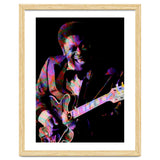 BB King. King Blues Guitarist. Blues Musician Legend Colorful thumbnail