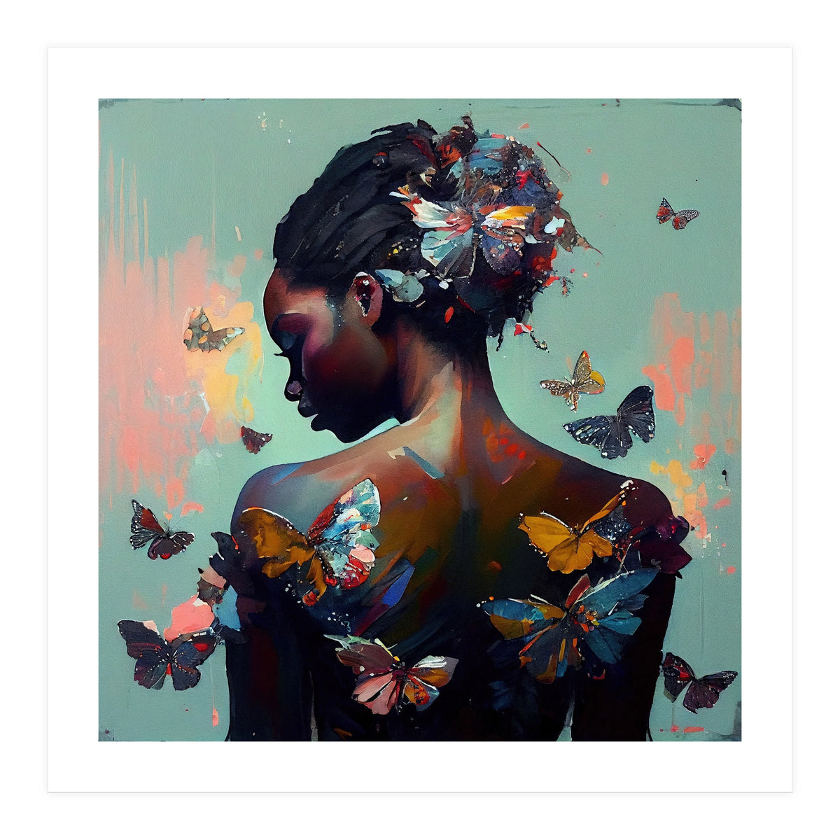 Powerful Butterfly Woman Body #1 (Print Only)