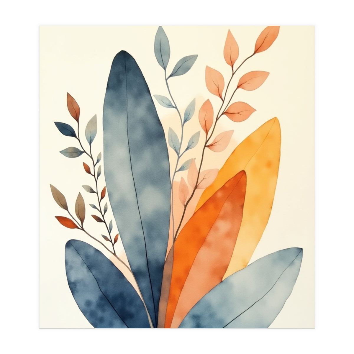 Modern Contemporary Art Flower (Print Only)