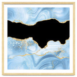 Blue & Gold Glitter Agate Texture 03 thumbnail