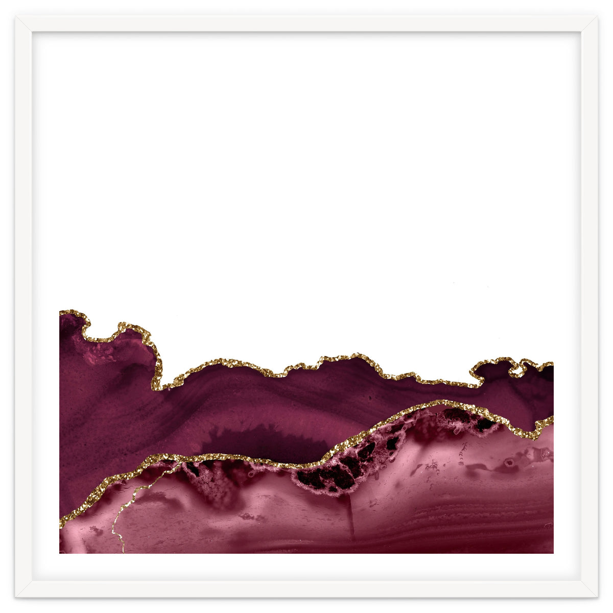 Burgundy & Gold Agate Texture 30
