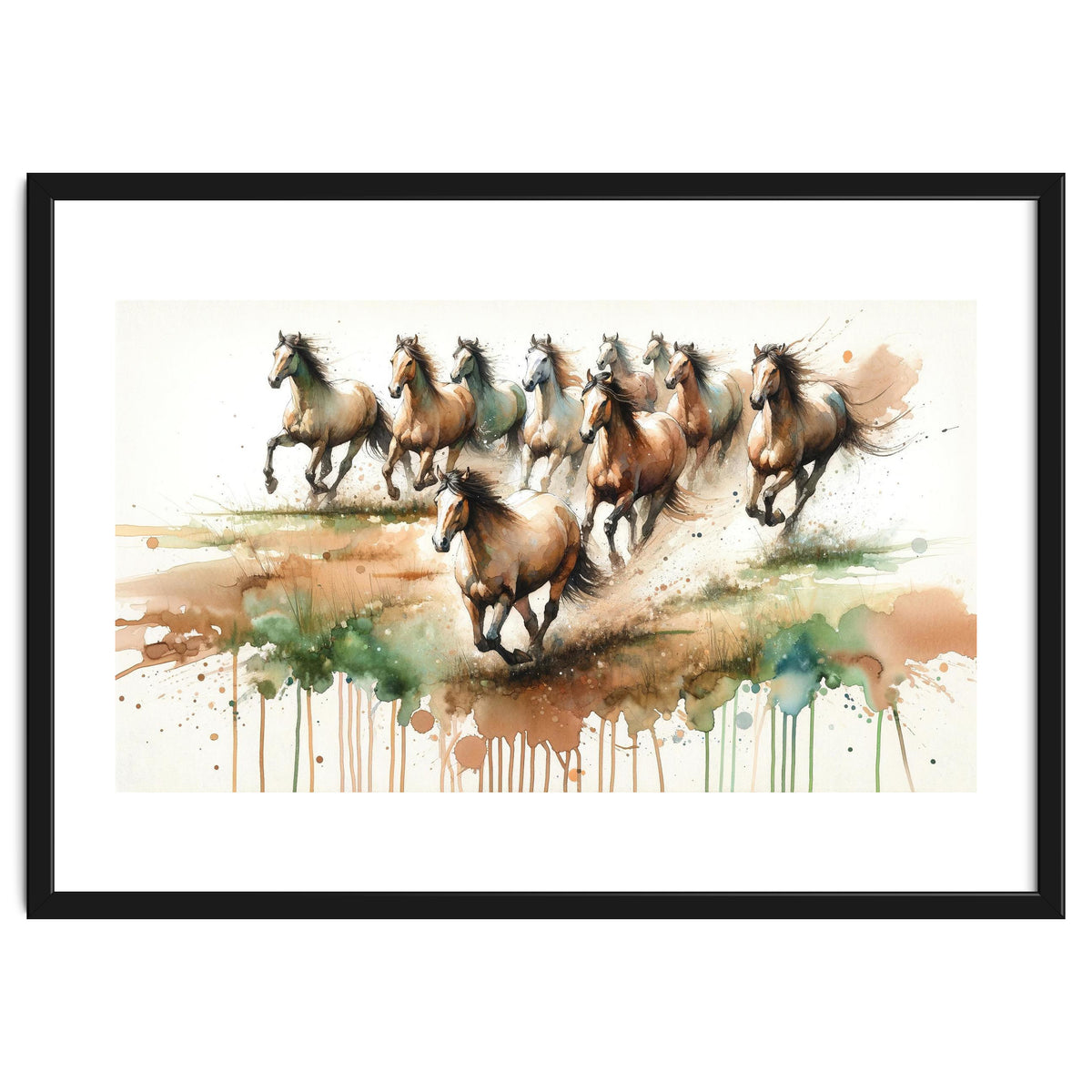 Galloping Horse Herd