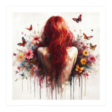 Crimson Butterfly Back Bloom (Print Only) thumbnail