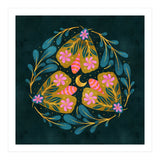Floral Moths and Moon (Print Only) thumbnail