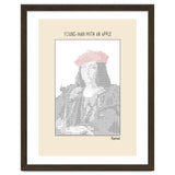 Young Man with an Apple (1505) – Raphael (ascii art) thumbnail