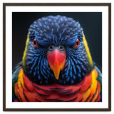 Close Up Of A Colorful Rainbow Lorikeet Bird thumbnail