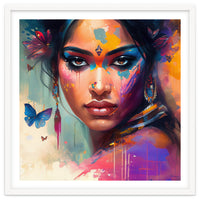 Butterfly Aura Hindu Portrait