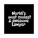 World's most coolest and awesome lawyer (Print Only) thumbnail